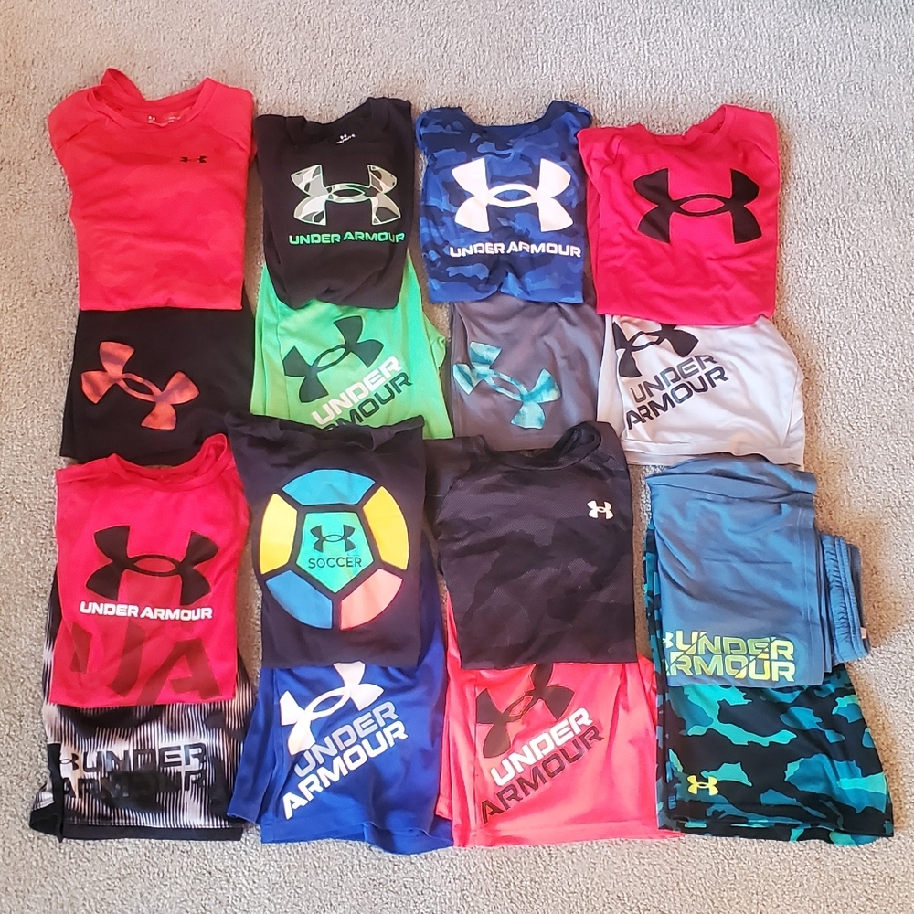 Under Armour Boys T-Shirts and Shorts Bundle Size Large